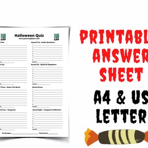 Halloween Trivia Quiz: Video & Printable Game (Digital Download) image 9