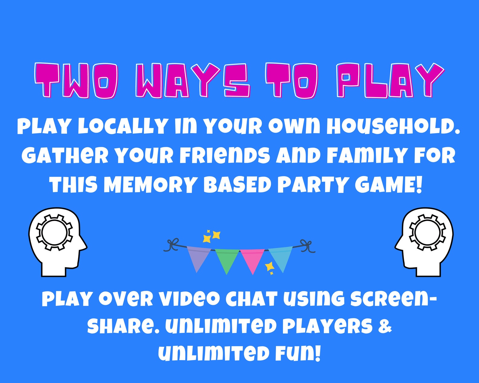 Virtual Party Game Teen Game Birthday Party Youth Group Family Game