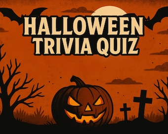 Halloween Trivia Quiz: Video & Printable Game (Digital Download)