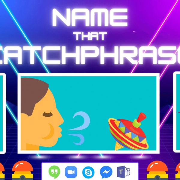 Family Gameshow - Catchphrase - Zoom Games - Party Games - Virtual Games Night - Screenshare Games - Team Building Games - Classroom Games
