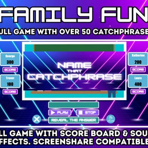 Name That Catchphrase Gameshow: Virtual Party Game (Digital Download) image 2