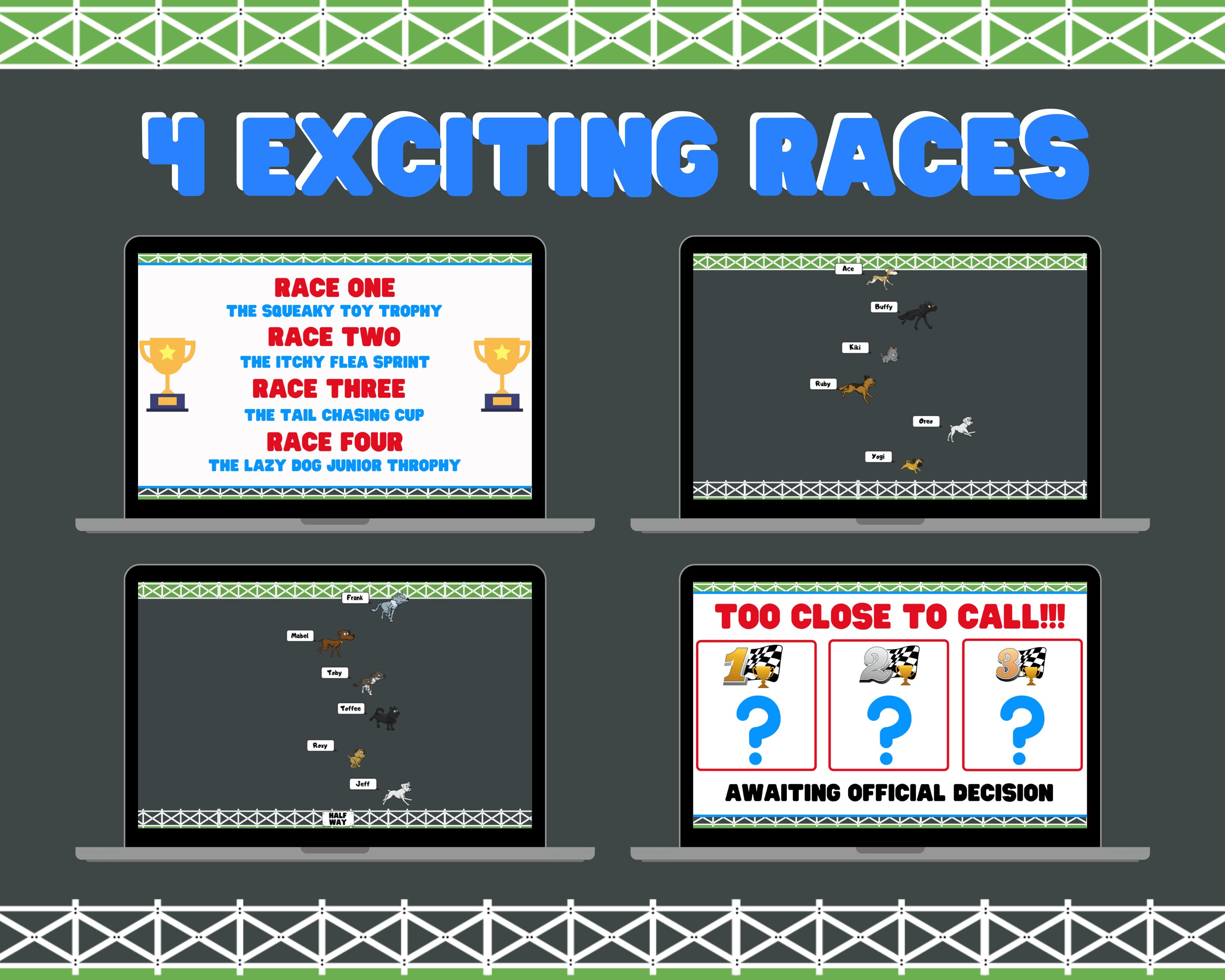 Virtual Party Game Virtual Dog Racing Party Game Ideas Fun Family Game