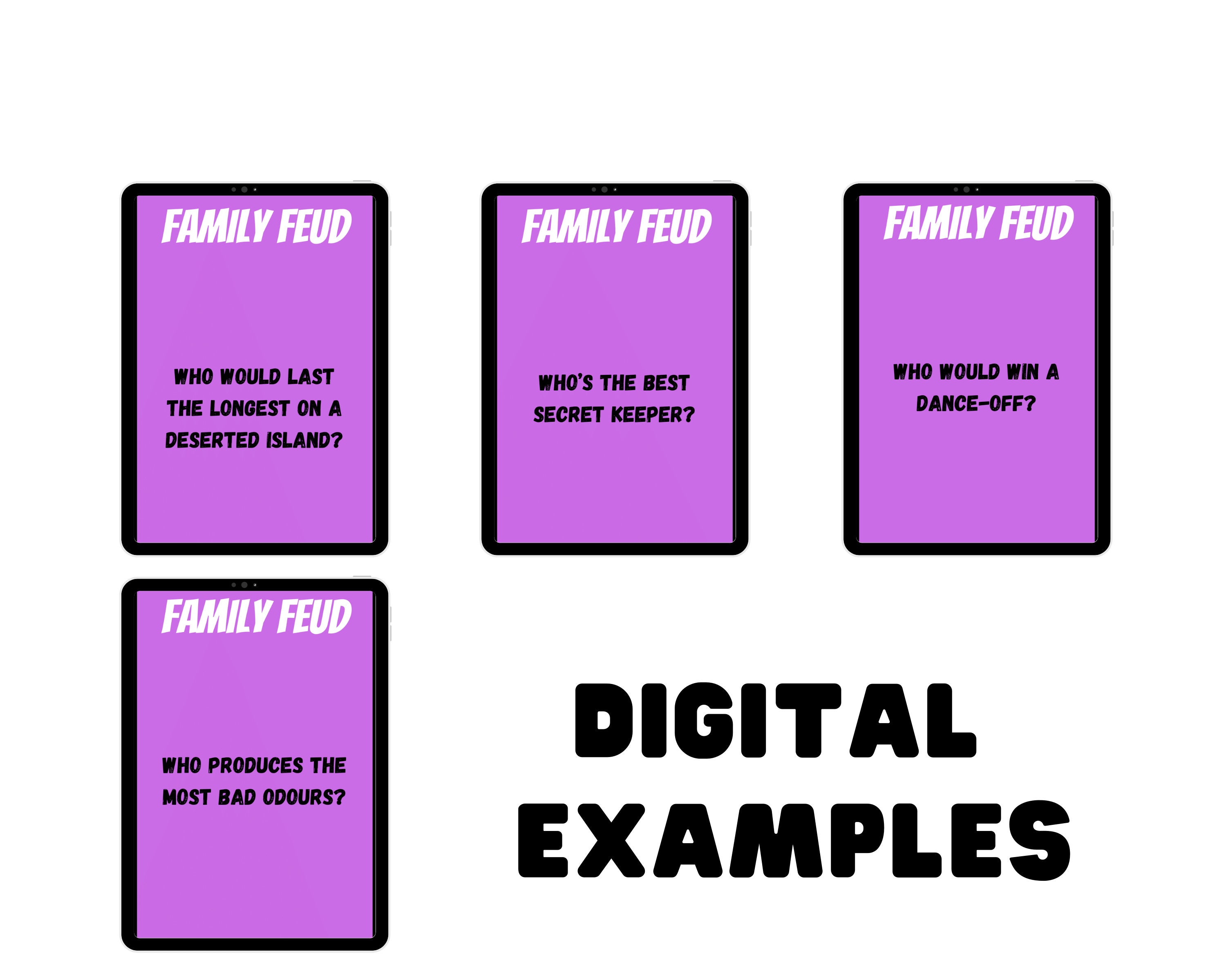 Family Feud Card Game Fun Family Games Party Games - Etsy Finland
