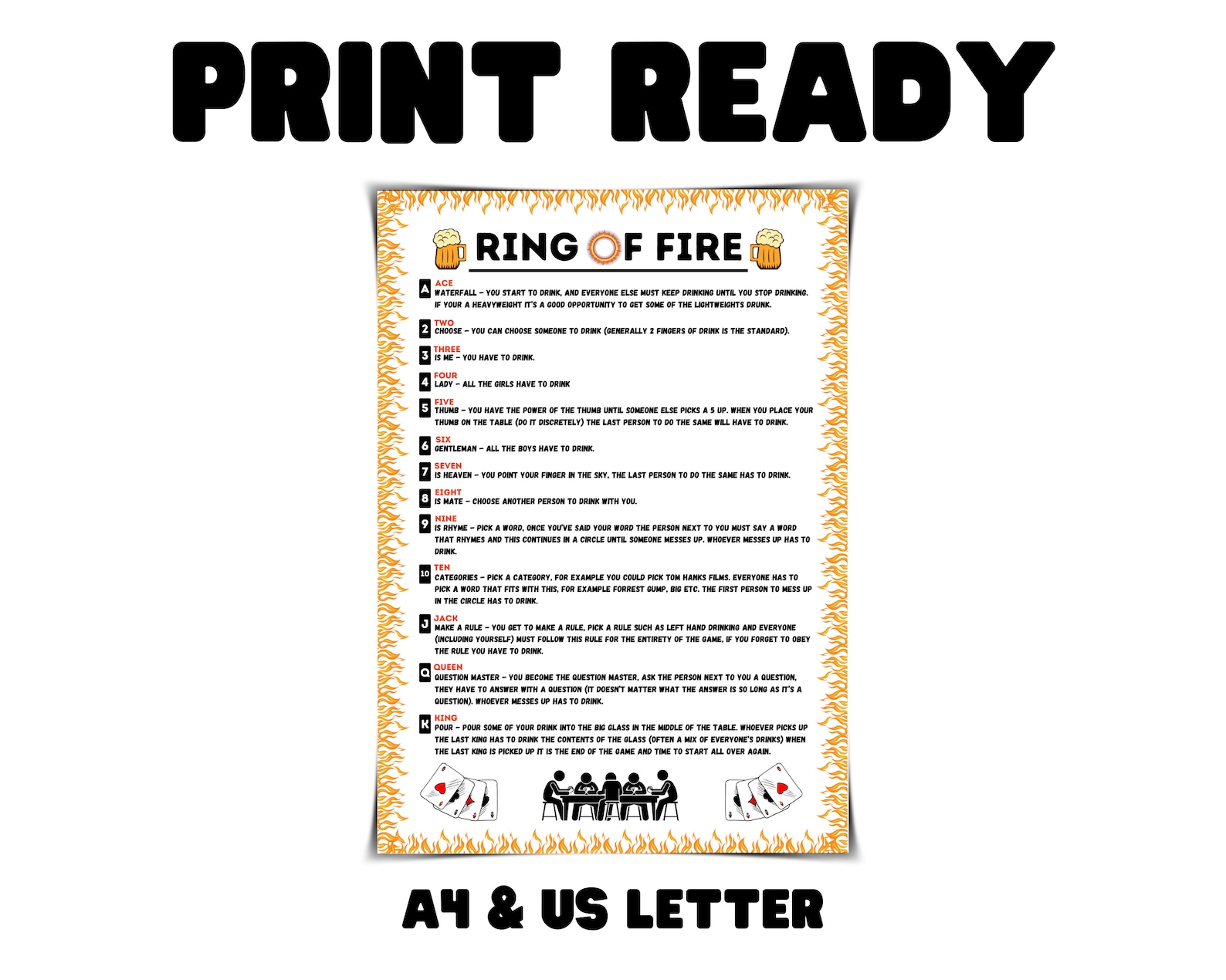 Ring Of Fire Rules Cards at Timothy Christen blog