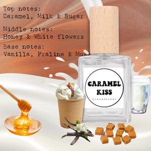 Zoete lactonische gourmand karamelgeur Parfummonster vanilleroommelk en honinggeur