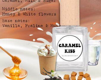 A Cozy Sweet Gourmand Caramel Frangrance Perfume Sample Vanilla Cream Milk and Honey Scent
