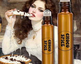 Schokolade Roll On Parfümöl, Schokokakao Zimt Vanille Parfüm Gourmand Süße Duftprobe handgefertigte Düfte Herbst-Winter-Parfüm