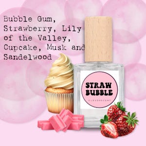 Sweet Pink Perfume EDT – Handmade Scent with Bubblegum, Candy, Strawberry, Cupcake & Musk – Girly Fragrance Gift for Her