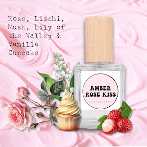 Rose Litchi Vanille Parfum Sample: Gourmand-geur, handgemaakte ambachtelijke geur