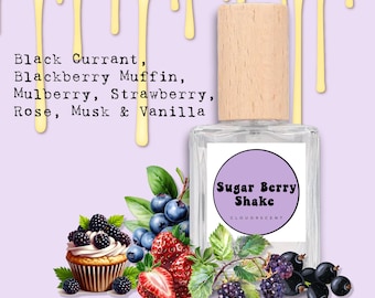 Muestra de perfume de vainilla, mora y arándanos, cremoso almizcle afrutado, muestras de fragancias dulces, regalo de eau de parfum gourmand