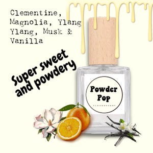 パウダーポップ スウィートグルマン クリーミーバニラ クレメンタイン コージー オードパルファム EDP、彼女へのギフト、香水サンプル