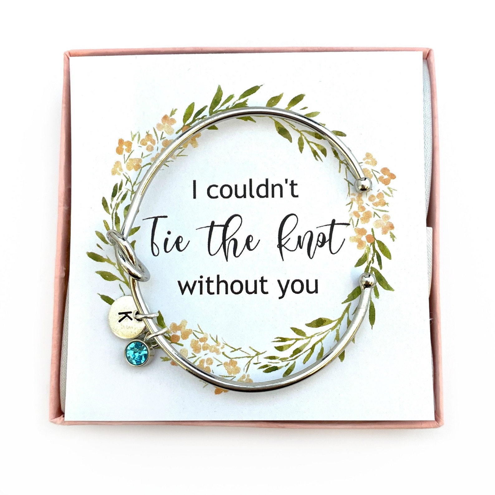 i couldn t tie the knot without you bracelet