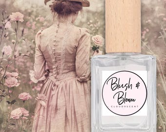 Perfume de Rosa, Ruibarbo y Lichi: Fragancia floral artesanal, un regalo romántico para ella, un aroma femenino y elegante.