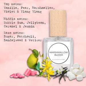 Sweet Gourmand Marshmallow Fruity Dessert Perfume Sugar Bubble Gum Pink Sugar Vanilla Bakery Fragrance Sample Scent