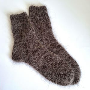 Handmade Angora Wool Socks Ultra-Soft Winter Warmth