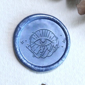 Teufel Party Wachssiegel Stempel Set, Böses Auge Wachssiegel Stempel Set, Kunst Wachsstempel, Blumen Wachs Siegel Stempel Geschenk, Umschlag Siegel, Einladung Wachssiegel