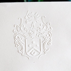 Custom Family Crest Embosser,Coat of Arms, Unique Seal Embosser, Wedding embosser,hand held embosser, Envelopes Seal