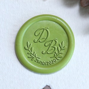 Personalisierter Wachssiegel-Stempel mit Initialen, Personalisierter Wachssiegel-Stempel, Hochzeitseinladung Geschenk, Hochzeitsstempel