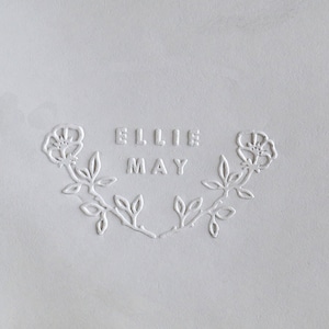 Nome personalizado Embosser, Selo personalizado Embosser, Selo de relevo de casamento Kit de selo de relevo, presente de dia dos namorados, relevo portátil