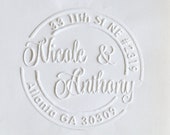 Custom housewarming gift Address Embosser,Notary Seal Embosser,Returned Address Embosser Seal kit, hand held embosser