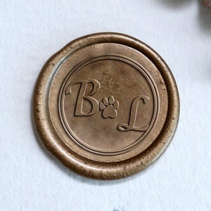 Personalisierter Wachssiegel-Stempel mit Initialen, Personalisierter Hochzeits-Wachssiegelstempel, Wachssiegel-Set, Hochzeitseinladung Geschenk, Hochzeitsstempel