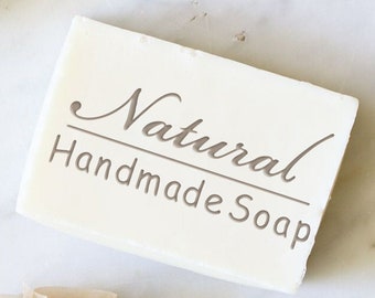 Sello de jabón natural hecho a mano, molde acrílico personalizado, sello de jabón acrílico hecho a mano, sello de galleta personalizado/sello de jabón de boda