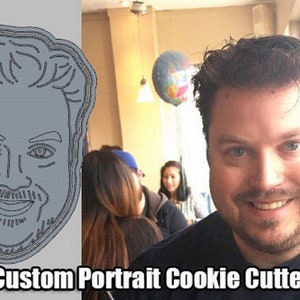 Custom Face Portrait Cookie Cutter, Custom Face cutter, Portrait Cookie Cutter, clay cutter, Fondant Cutter Stamp,Unique gift for party