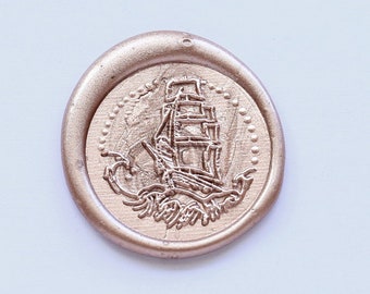 Kit de sellos de cera para veleros, sellos de cera para aventuras, sellos para sobres de boda, kit de sellos de cera para veleros, sellos de cera para estrellas, regalo.