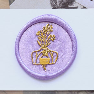 Feministische Wachs Siegel Stempel, Frau Körper mit Blumen Wachs Siegel Stempel Kit Wachs Siegel Stempel Blumen, Hochzeit Umschlag Siegel, Wachs Siegel Stempel Geschenk