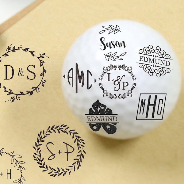 Personalisierter Golf Stempel, Einzigartiger Golfball Stempel, Benutzerdefinierter rostfreier Stempel, Tintenballstempel, Vatertagsgeschenk, Kreative Geschenke für Menschen