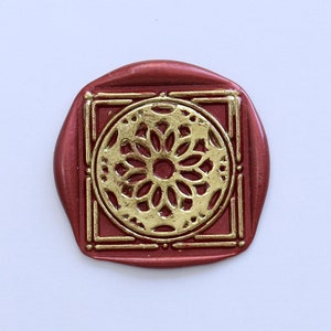 Antique Floral Vintage Tile Wachssiegel Stempel Kit, Tile Wachssiegel Stempel, Hochzeit Briefumschlag Siegel, Vintage Wachs Stempel Geschenk Kit