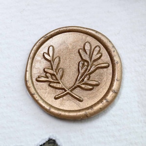 Kit di timbri in ceralacca con foglie di eucalipto, timbro per sigillo di nozze botanico, regalo, sigillo per busta di nozze, set di timbri in ceralacca per feste, regalo con timbro per sigillo di cera