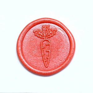 Karotte Wachs Siegel Stempel Set, Möhre Siegel Wachs Stempel, Hochzeit Umschlag Stempel, Party Siegel Stempel Geschenk