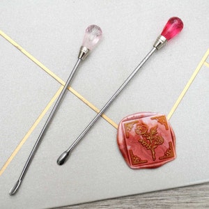 Rührstäbchen Wachs Werkzeuge,Wachs Versiegelung Ofen,Wachs Versiegelung Holzschmelzofen Werkzeug,Wachs Schmelzer,Messing Wachs Löffel
