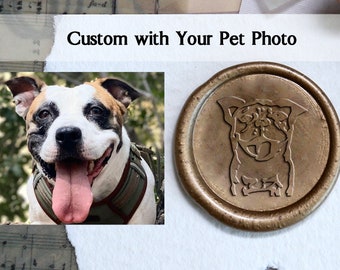 Personalized Pet wax seal stamp, wax seal stamp with your Pet Photo,dog sealing wax stamp, party wax seal,Wax seal stamp Gift for pet lover