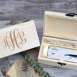 Regalo personalizzato per gli amanti dei libri, set regalo in scatola di legno incisa, set regalo con timbro personalizzato, timbro personalizzato con sigillo, regalo con timbro unico