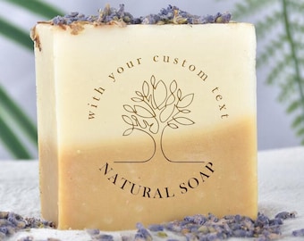 Personalized Natural Handmade Soap Stamp, Custom Natural Acrylic stamp, Personalized Cookie Stamp \/wedding Soap stamp,handmade soap stamp