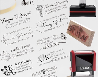 Abholer Adressstempel, Holzstempel, kundenspezifischer Lieferadressstempel, Adresse Selbstfärber Stempel, Holzstempel, Adressstempel, Umschlagstempel