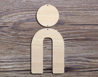 Arch statement Earrings Cut Outs,Arch Wooden earrings,plain shape for scrapbooking, DIY Crafting Wood Laser Cut Tags, Wood Craft Supplies