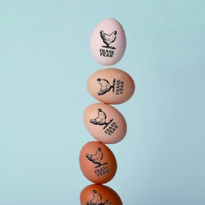 Aangepaste eierstempel, aangepaste kippeneistempel, eilabelstempel, stempel boerderij vers ei, gepersonaliseerde eierstempels, eierstempel met datum