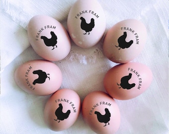 Sello de huevo personalizado, sello de huevo de gallina personalizado, sello de etiqueta de huevo, sello de huevo fresco de granja, sellos de huevo personalizados, sello de huevo con fecha