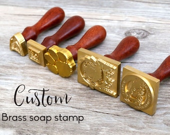 Custom Made Soap Stamps, DIY Soap Stamp, Deep Engraving of your Logo for  good Impression on