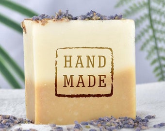 Handmade Soap Stamp, Handmade Sign Acrylic Mold , Natural Handmade Acrylic Soap Stamp,Personalized Cookie Stamp /wedding Soap stamp