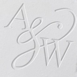 Timbro per goffratura monogramma matrimonio, timbro per goffratura personalizzato con 2 iniziali, regalo di nozze, goffratura portatile, set regalo per goffratura sigillo personalizzato