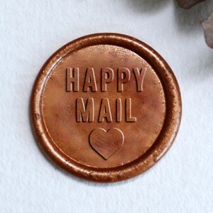 Happy Mail Wachs Siegel Stempel Kit, Happy Mail Siegel Stempel, Einladung Wachs Siegel Stempel, Hochzeit Umschlag Siegel Set, Wachs Siegel Stempel Geschenk