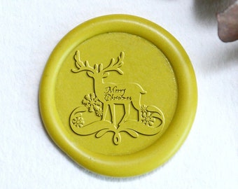 Christmas Wax seal stamp,Santa ELK wax seal stamp ,Christmas Wax seal stamp kit, envelop invitation gift, Garden Wax seal stamp kit