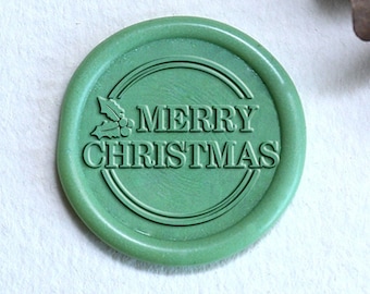 Merry Christmas Wax seal stamp,  Christmas seal stamp kit, envelop invitation gift, Wedding Wax seal stamp kit ,Christmas Gifts