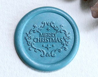 Merry Christmas Wax seal stamp,Santa wax seal stamp ,Christmas Wax seal stamp kit, envelop invitation gift, Garden Wax seal stamp kit