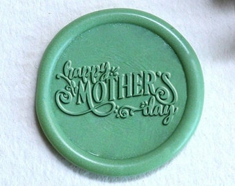 Happy Mother's Day wax seal stamp, Mother's Day Wax seal Stamp kit, wax seal stamp gift for mother, party wax seal stamp set