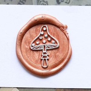 Pilz Siegel Stempel Kit, Pilz Siegel Stempel Geschenk, Party Wachs Siegel Stempel, Pilz Siegel Stempel Geschenk, Pilz Umschlag Siegel